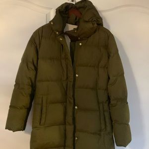 Crewcuts olive green winter jacket for girls or small women
